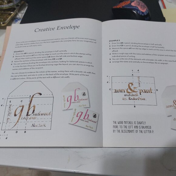 The Art of Hand Lettering Calligraphy Techniques and Exercises Paperback - Picture 6 of 6